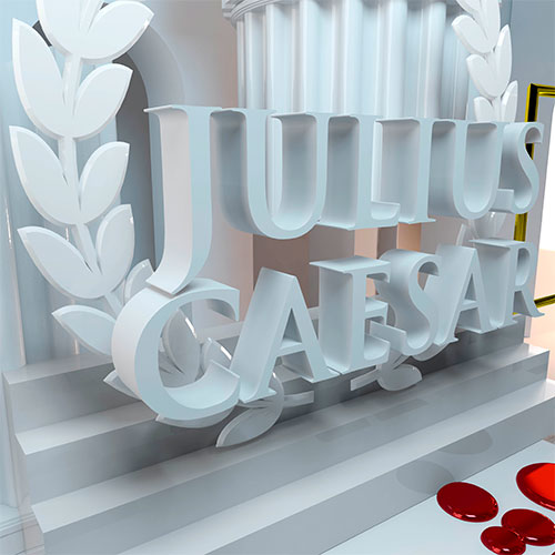 Sara Villanueva 3D design Julius Caesar