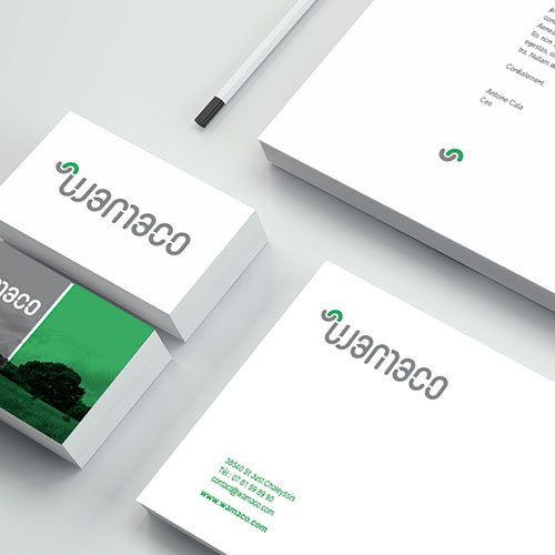 Wamaco brand elements designed by Sara Villanueva